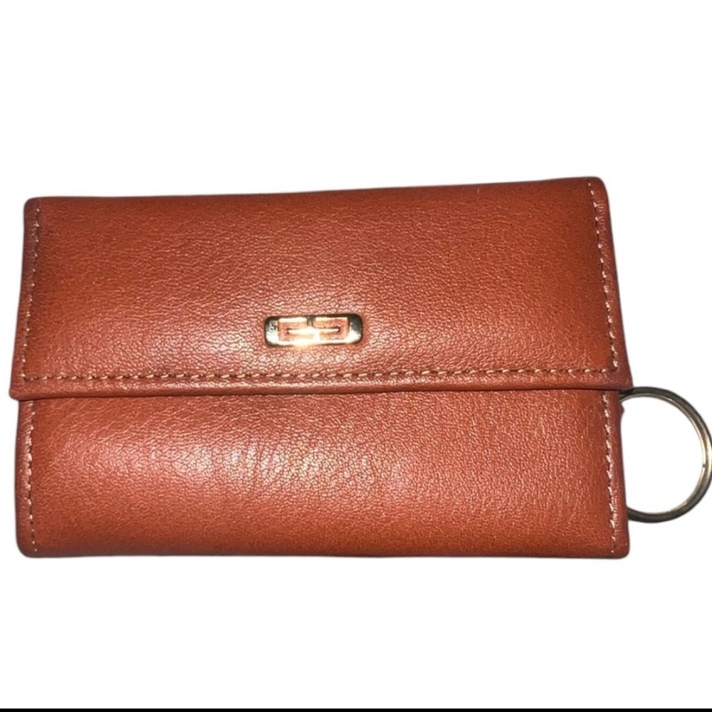 EUC Vintage Gary’s Leather Camel Tan Trifold Leather Key Holder